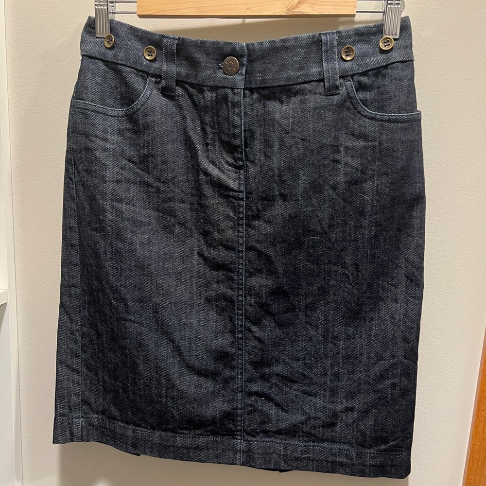 J.Crew Denim Skirt - dark blue (indigo)
